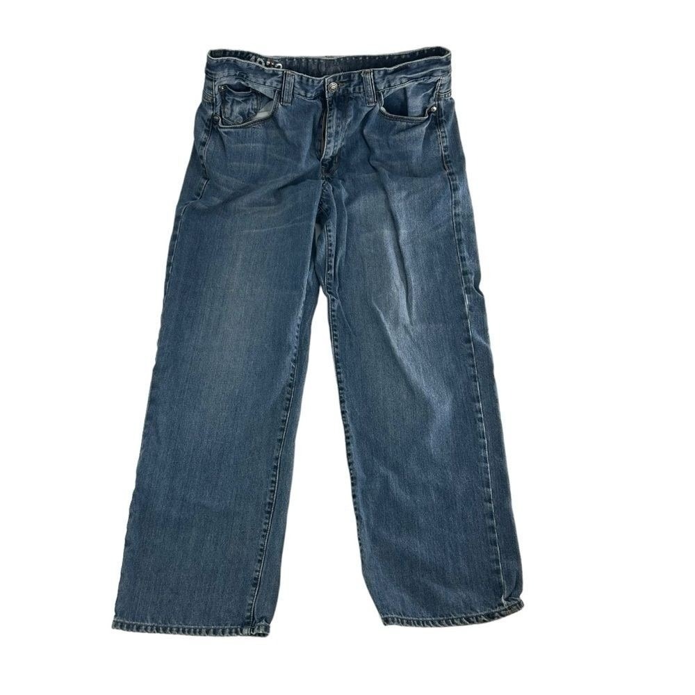 Y2K Ecko Unltd Jeans Mens 38x31 Blue 2000s Baggy Grunge Loose Fit Wide Skater